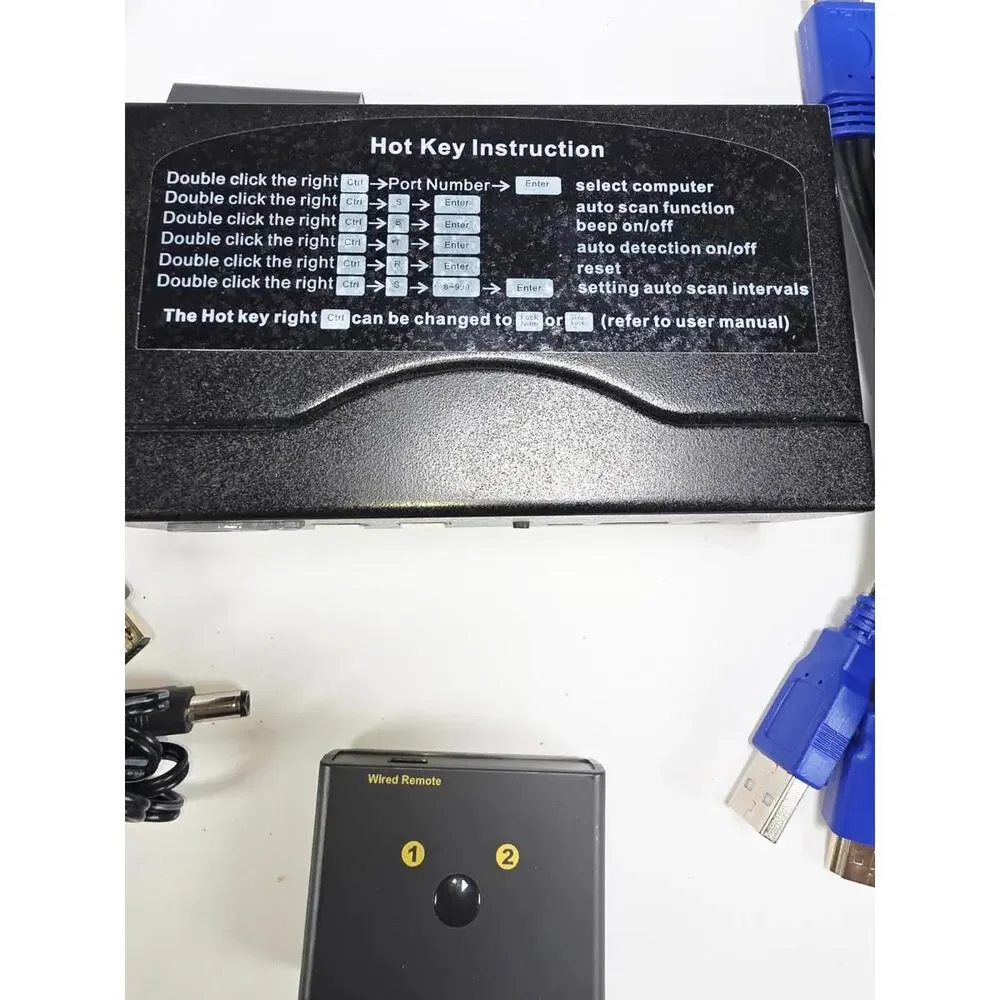 CKL HDMI KVM 2 Port 4K 30Hz Dual Monitor Extended Display (CKL-922HUA)